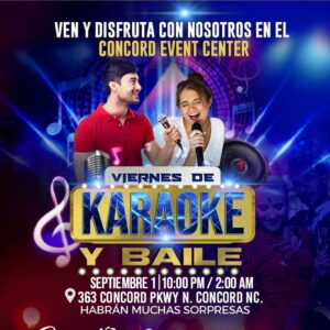 diseño de flyer para un concierto de karaoke