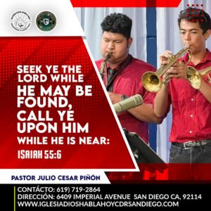 diseño de flyer pastor julio cesar piñon